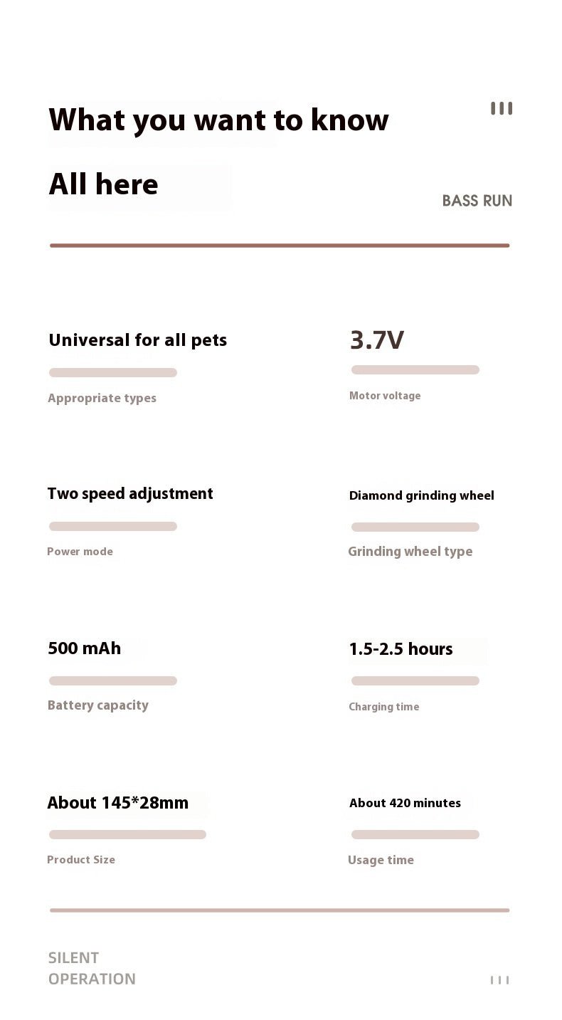 Electric pet nail trimmer, view 7