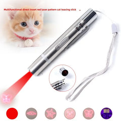 Three colors, multifunctional laser pen, infrared pattern, cat walking, cat teasing stick, pet supplies, cat teasing toys