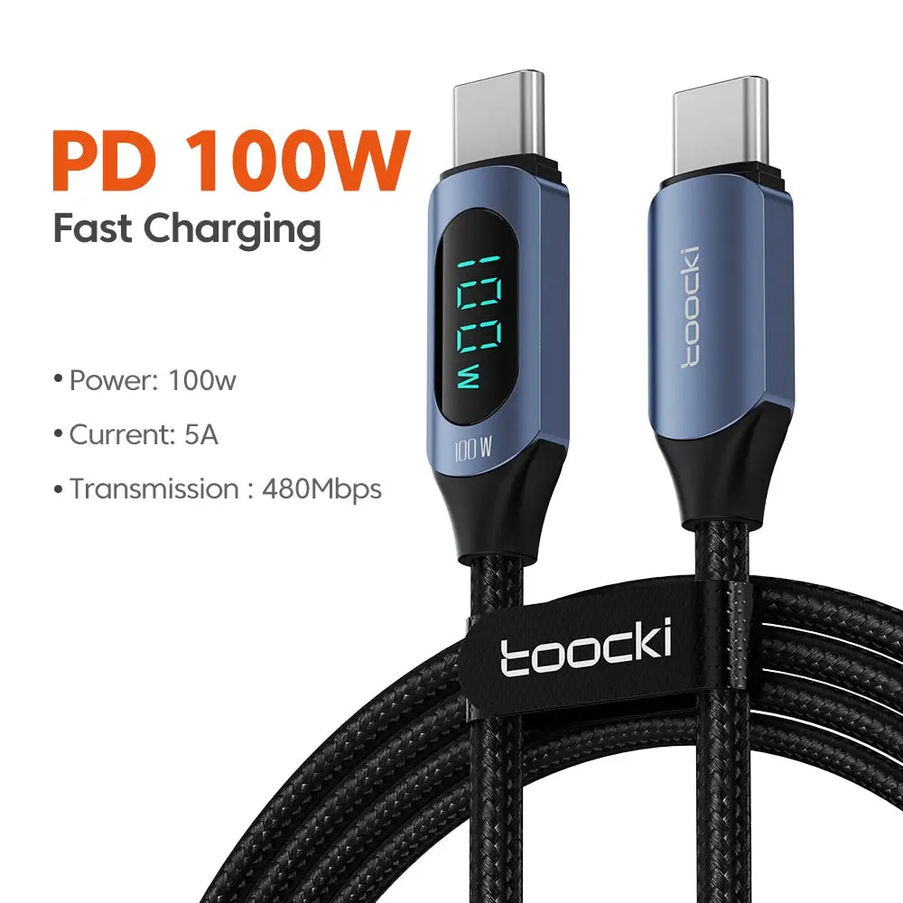 USB-C Fast Charging Cable Toocki 100W