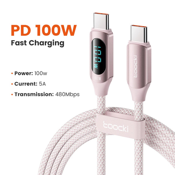 USB-C Fast Charging Cable Toocki 100W
