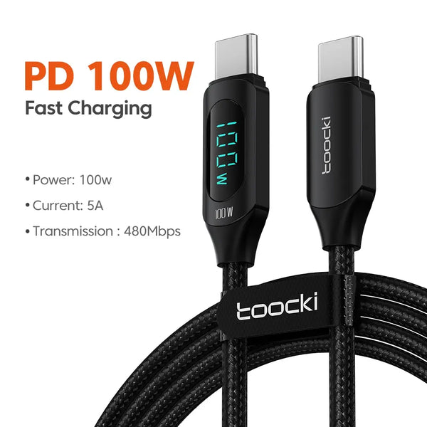 USB-C Fast Charging Cable Toocki 100W