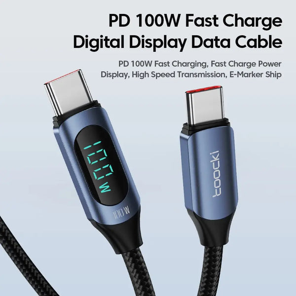 USB-C Fast Charging Cable Toocki 100W