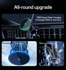 25W Qi2.2 MagSafe Wireless Charger with Air-Cooling Fan – iPhone 17–12 Pro Max
