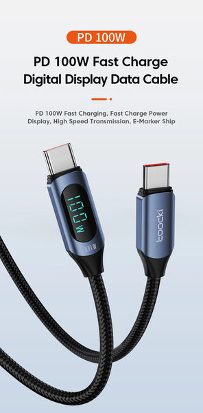 USB-C Fast Charging Cable Toocki 100W