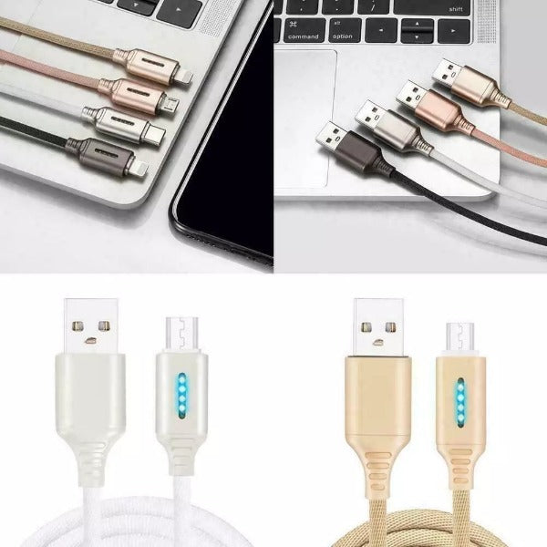 Auto Cut-off Fast Charging Nylon Cable