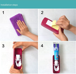 AutoPaste® - Toothbrush Holder Automatic Toothpaste Dispenser