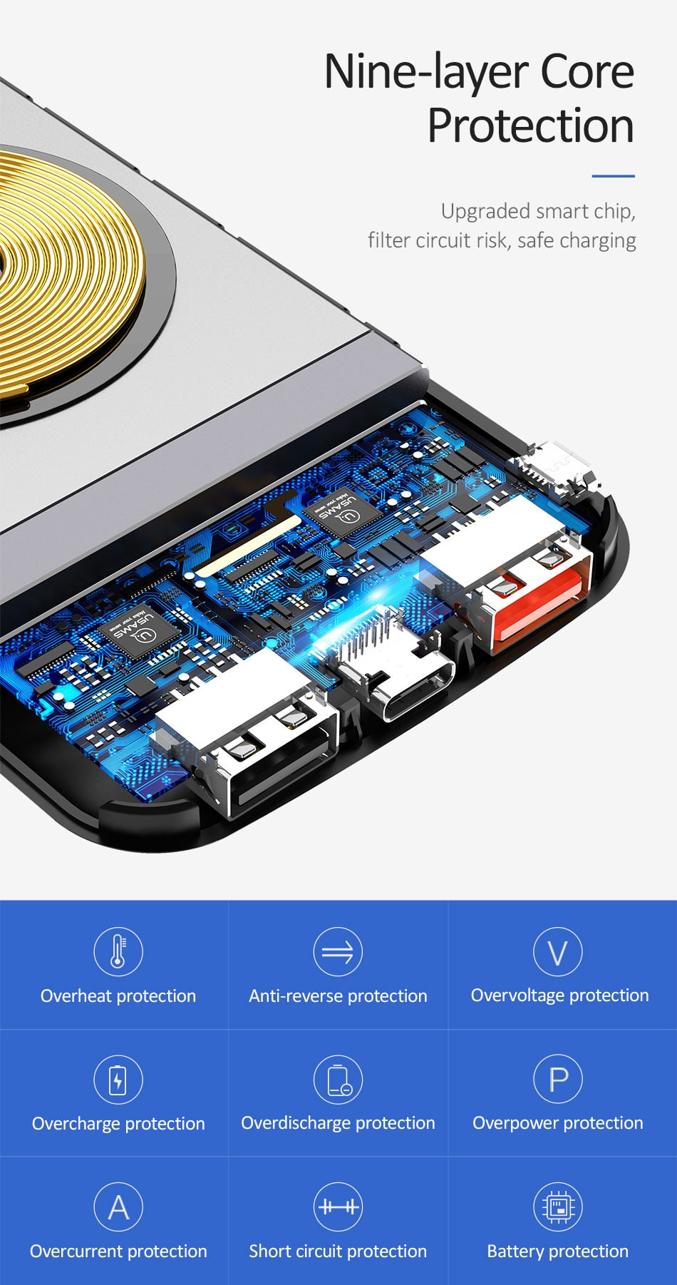 WirelessP-Bank® - Wireless Charger 10000mAh