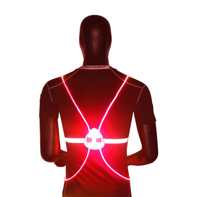 NightLED® - Multipurpose High Visibility 360 Reflective LED Flash Bike Running Vest