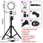 SelfieRing14® - LED Ring Light Photo Studio Camera Light Photography Dimmable Video light for Youtube Makeup Selfie with Tripod Phone Holder