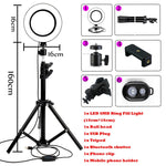 SelfieRing14® - LED Ring Light Photo Studio Camera Light Photography Dimmable Video light for Youtube Makeup Selfie with Tripod Phone Holder