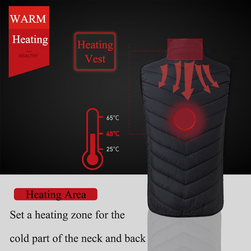 HeatVest® - Men Women Electric Heating Vest Jacket