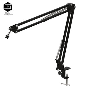 Pro Desktop Microphone Suspension Scissor Arm Microphone Stand Table Mounting Clamp for Samson Blue Yeti Snowball