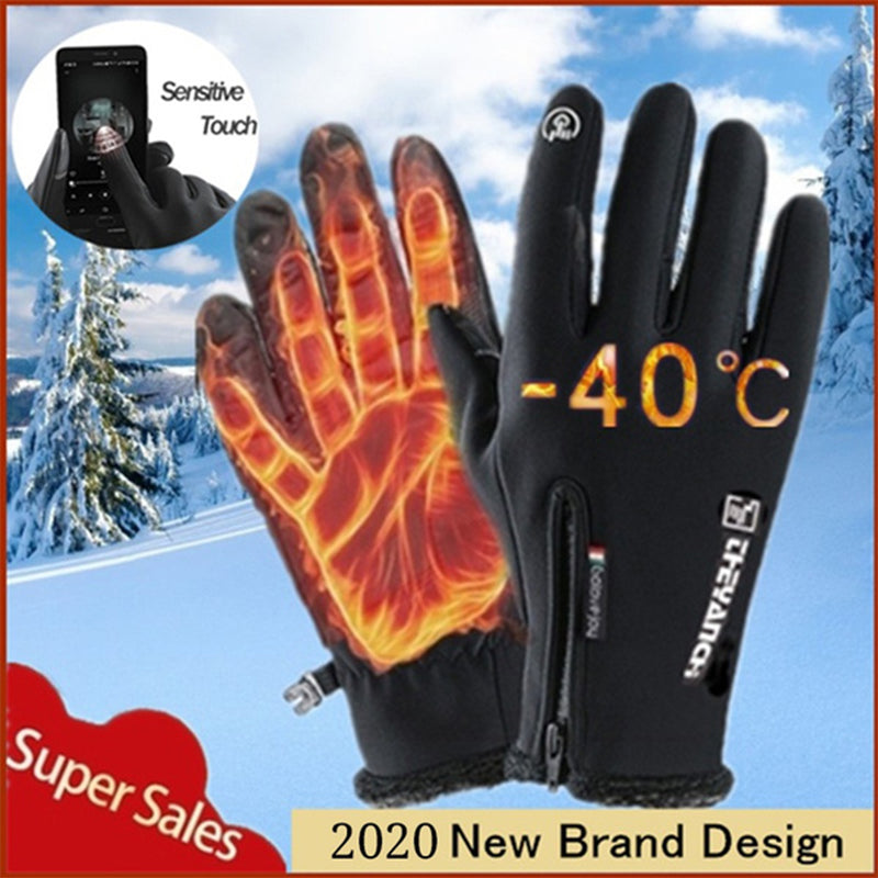 Unisex touchscreen winter thermal warm cycling bicycle bike ski outdoor camping hiking motorcycle gloves best sale sports full finger