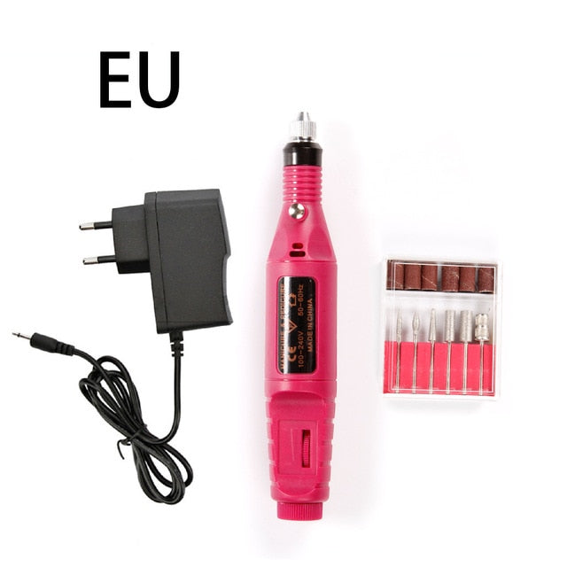 Manicur® - Nail Electric Apparatus for Manicure Milling Drill Bit Set Pedicure Machine EU/US Plug Gel Remover Nail Polishing Cutters Kit