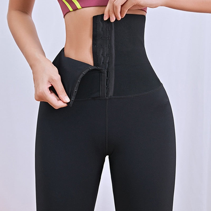 Tummy Control Waist Cincher Corset Leggings