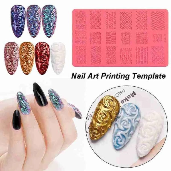 4D Sculpture Nail Art Mold Set